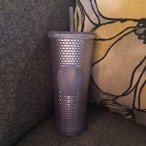 Starbucks silver/platinum studded tumbler